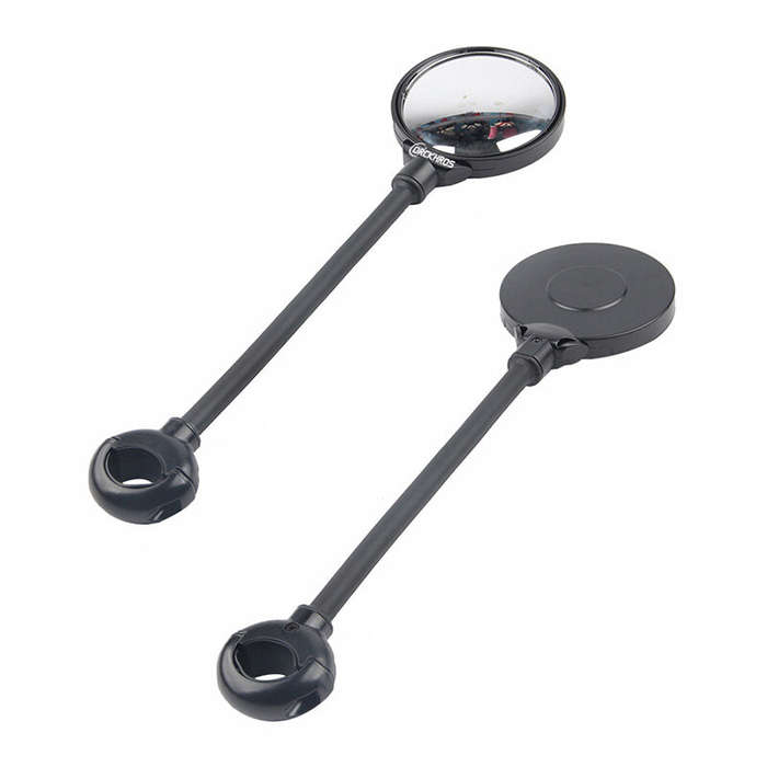 Black(1Pcs) - X-TIGER Long Bicycle Rea Rview Mirrors 360 Rotation Wide Angle Folding Mountain Road B