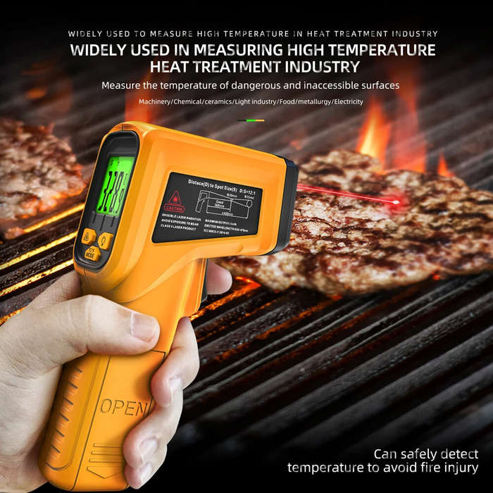 BSIDE H2 Infrared Laser Thermometer -50 to 530 High Precision Non-Contact 12:1 Ratio Adjustable Emis