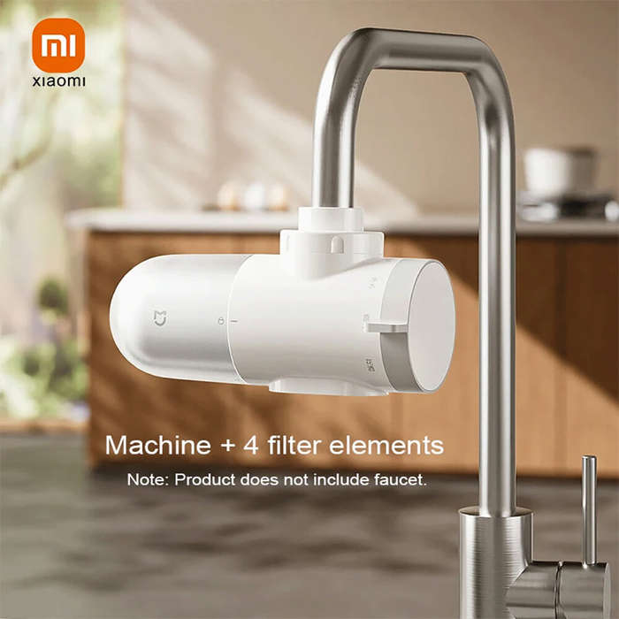 White - Xiaomi Mijia Faucet Water Purifier 2 Home Kitchen Faucet Visible Water Filter Activated Carb