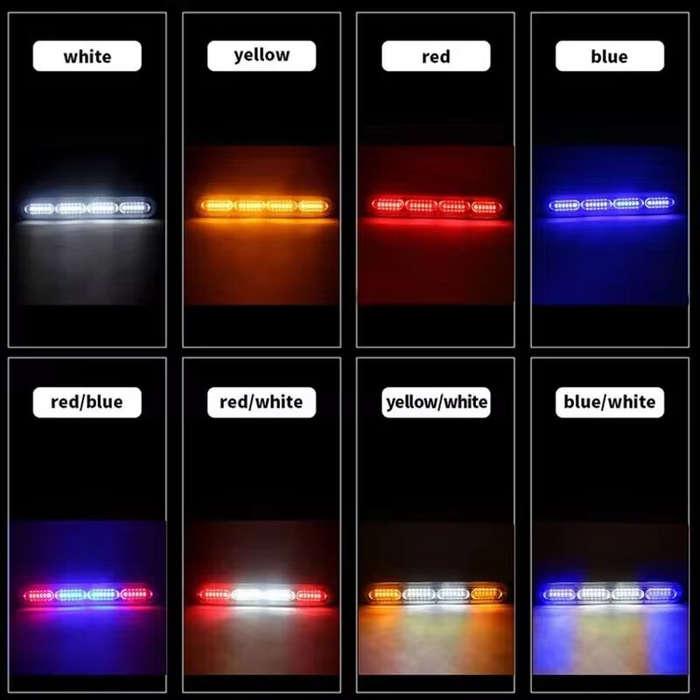 Yellow - 12V-24V 24 LED Car Truck LED Light Side Light Warning Emergency Light Universal For Cars Va