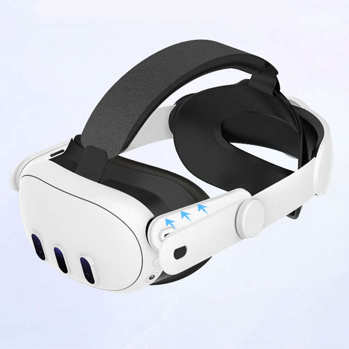 White - GSV-0031 Meta Quest 3 Head Strap Adjustable Elite Strap Comfort Memory Foam Ergonomic Lightw
