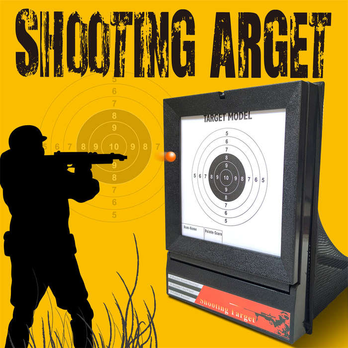 Black - Shooting Target Box Net Cloth CSGO Recycling Adult Practice Paper Targets Sling Collection P