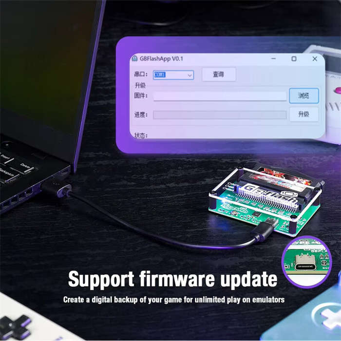 Board Only - Original GBFlash Game Boy GBflash GBA/GBC Burner Great Design USB Adapter No Screen GBf