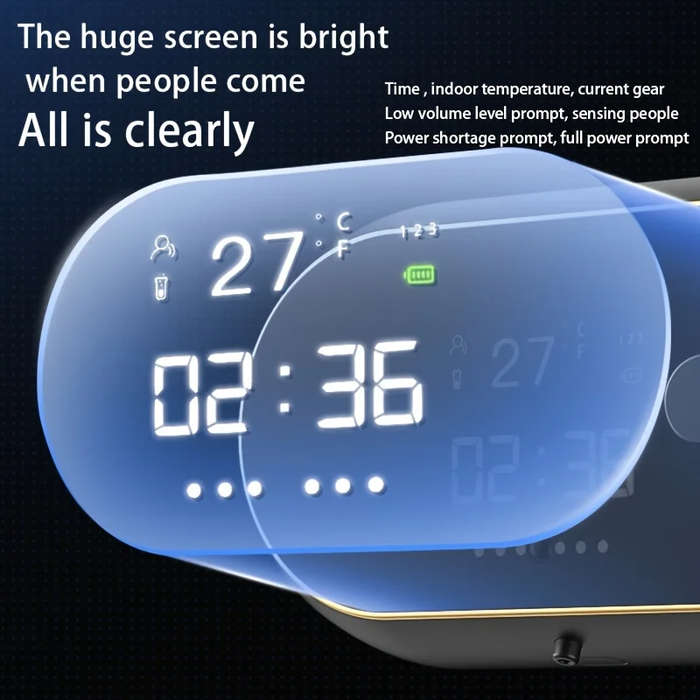 White - Smart Automatic Foam Washing Machine Sensor Soap Dispenser Electric Wall Mounted USB Chargin