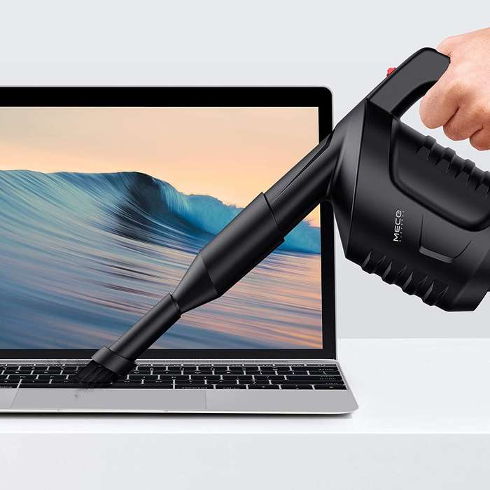 White - MECO ELEVERDE Compressed Air Duster Blower Computer Laptop Cleaner Keyboard Cleaning Dust