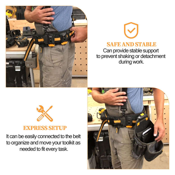 3pcs - Tool Belt Clip Fits for TOU-CT Models ClipTech Pouches Strong Plastic Material Quick Release