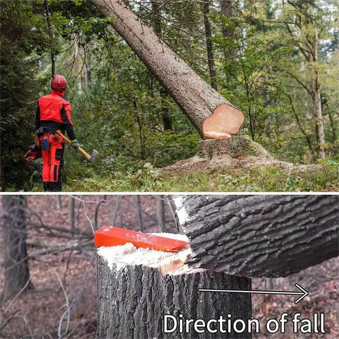Orange - 3pcs Tree Felling Wedges Chainsaw Wedges 6" Tree Cutting Equipment Tree Cutting Equipment W