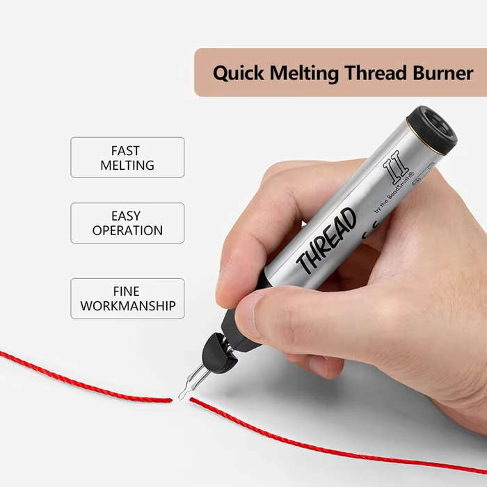 Silver - Thread Burner Cord Burn Melt Thread Replacement Tips Melting Welding Wax Pen for Jewelry Mo