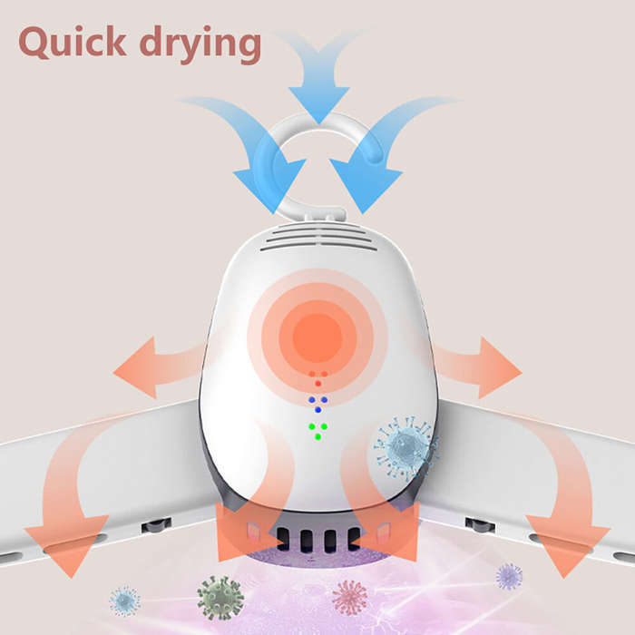 US Plug - Portable Detachable Clothes Drying Rack Folding Drying Hanger Smart Household Small Smart