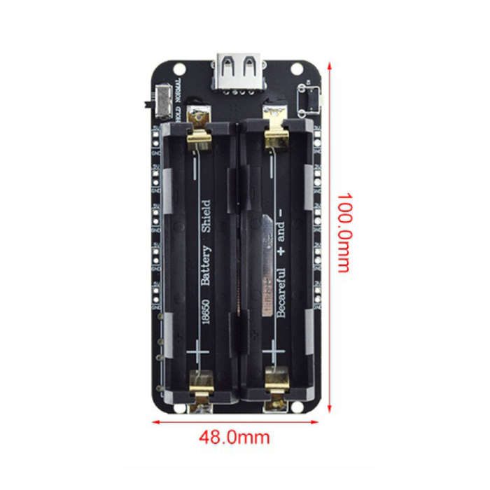 3Pcs ESP32 18650 Lithium Battery Charging Shield 2 Way Mobile Power Expansion Board Module