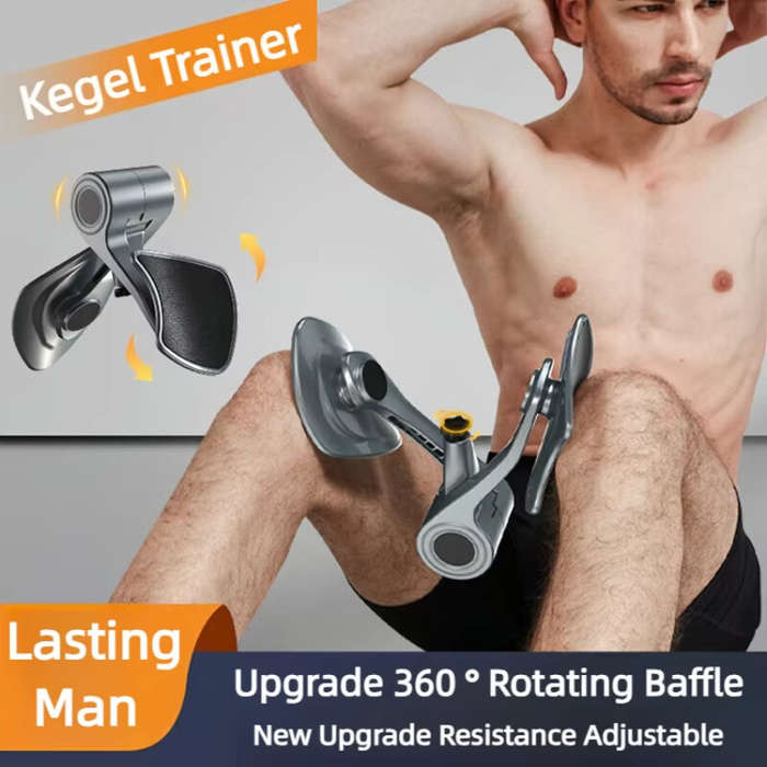 Grey - KALOAD Kegel Exercise Home Fitness Equipment Adjustable Pelvic Muscle Trainer Floor Exerciser