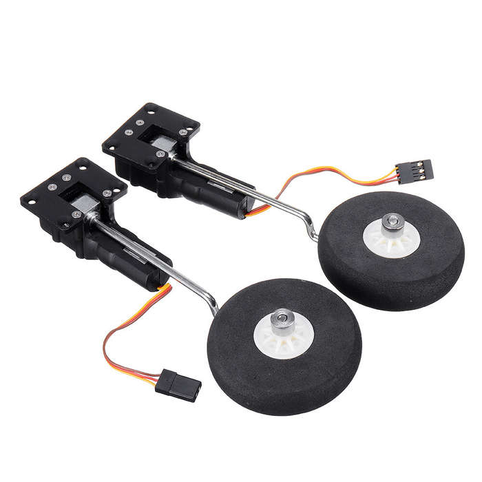 Metallic Worm-type Electronic Retractable Landing Gear for Small Real Electric Fixed-wing RC Aircraf