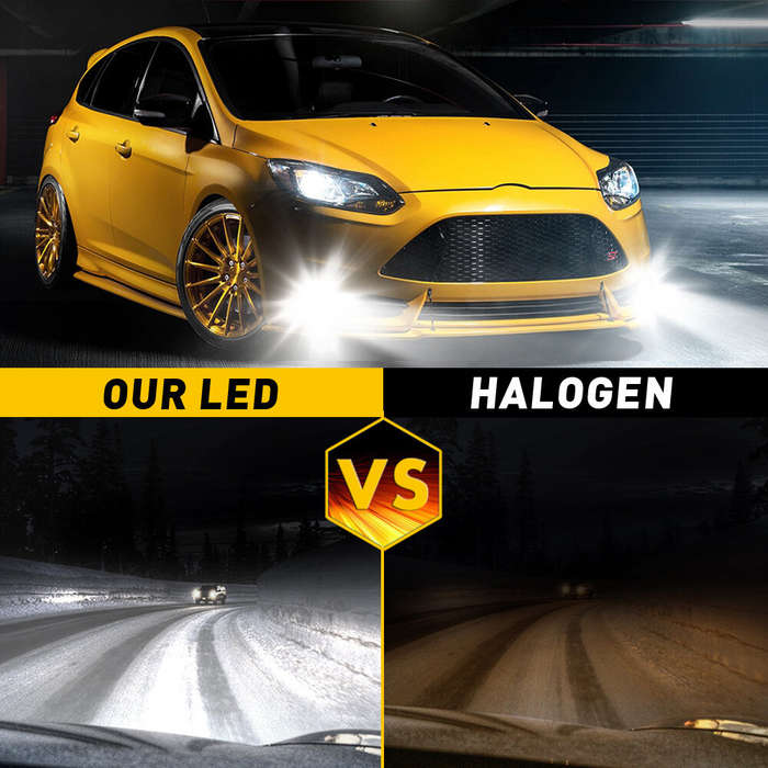 H7 - 2PCS 30000LM E2 Canbus LED Headlight H4 H7 H11 Car Front LED Fog Lamp Bulbs DC9-18V Hi-Low Beam