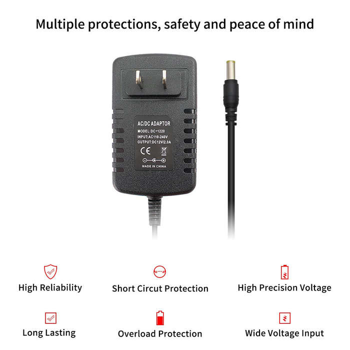 3A - 1PCS 24V Universal Power Supply Adapter AC 100-240V Input High Precision Output LED Driver Char
