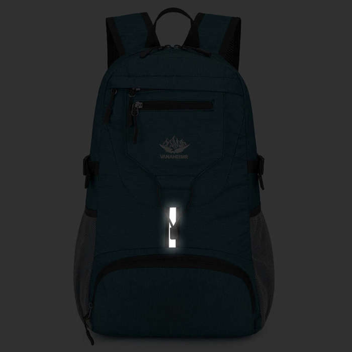 Green - IPRee Foldable Lightweight Fishing Backpack Foldable Travel Bag Men Women Outdoor Sport Camp