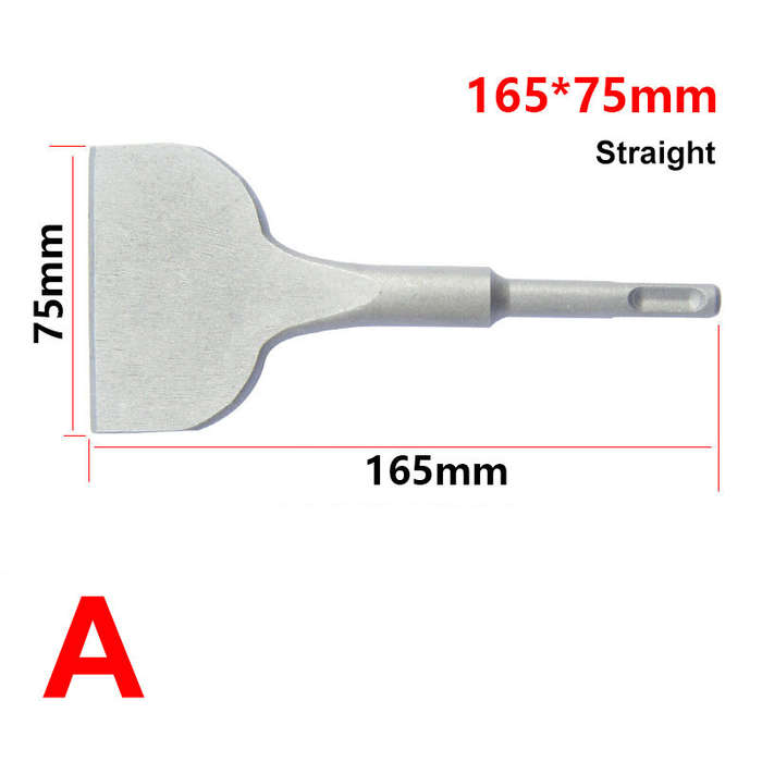#C - 1pc SDS Plus Round Shank Electric Hammer Drill Bit Slot Flat Chisel Masonry For Light Concrete