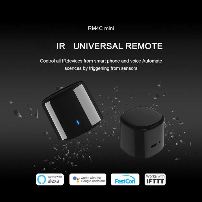 BroadLink BestCon RM4C Mini Wi-Fi Smart Universal IR Remote Voice Control with Alexa Google Assistan