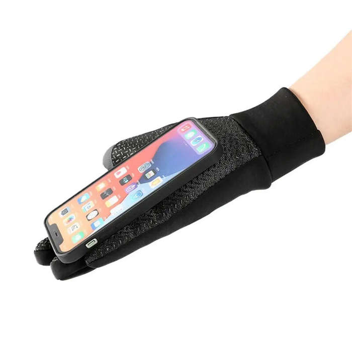 Blue - XANES Winter Waterproof Cycling Gloves Outdoor Sports Running Motorcycle Ski TouchScreen Flee
