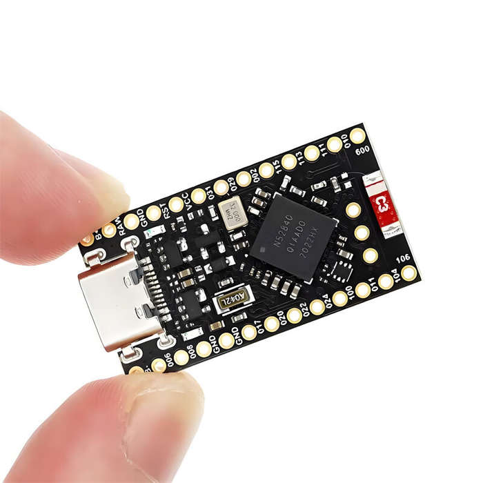 Black - Promicro NRF52840 Development Board Compatible With Nano V2.0 bluetooth Charging Management