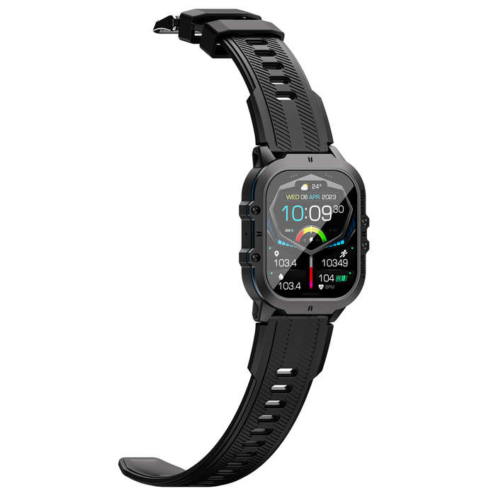 Blue - Bakeey C26 1.96inch AMOLED Display 8763EWE-VP 128M bluetooth Call Heart Rate Blood Pressure B