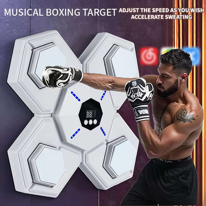 Blue - KALOAD Smart Music Boxing Machine Adult Children Sports Fitness Boxing Trainer Home Exercise