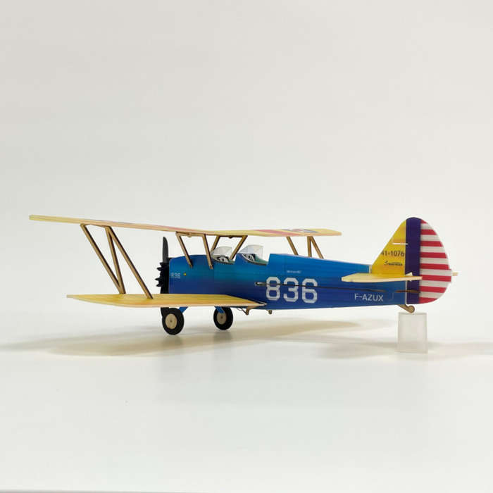KIT+Motor - MinimumRC PT-17 Stearman Micro Scale 360mm Wingspan KT Foam RC Airplane Biplane KIT+Moto