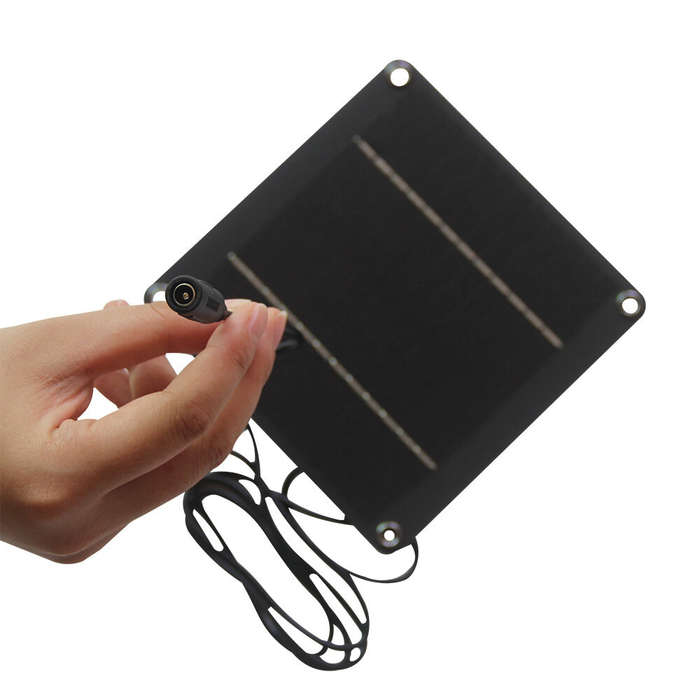 4W - 4W Monocrystalline Solar Panel 12V Portable Efficient Energy Conversion Outdoor Power Supply 55