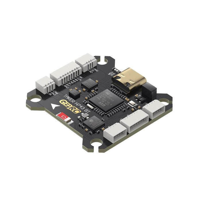 FC - 30.530.5mm GEPRC TAKER H743 BT Dual Gyro 3-6S Flight Controller with 5V 12V BEC Output for RC F
