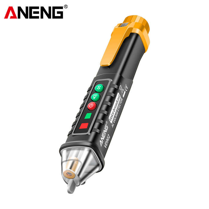 Yellow - ANENG VD902 AC Voltage Detectors Smart Non-Contact Tester Pen Meter 12-1000V Electric Senso