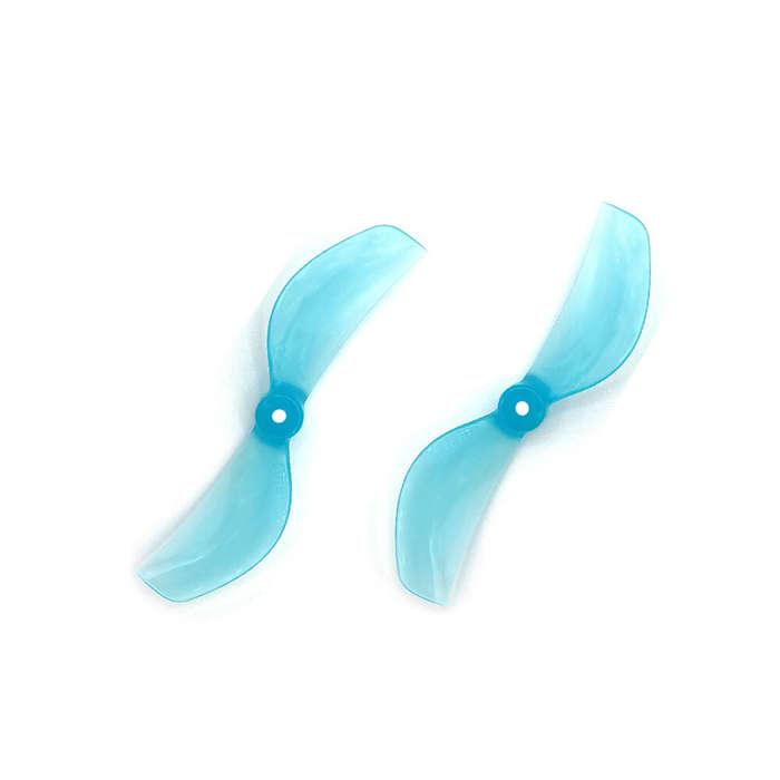 Transparent Blue - 8 Pairs Gemfan 45mm 2-Blade Propeller 1mm / 1.5mm Shaft Hole for 80-85mm Indoor T