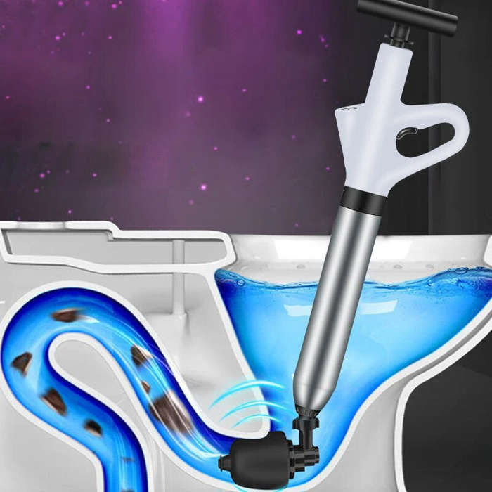Green - Stainless Steel Toilet Pipe Unblocker Pneumatic Household Toilet Pipe Dredger High-pressure