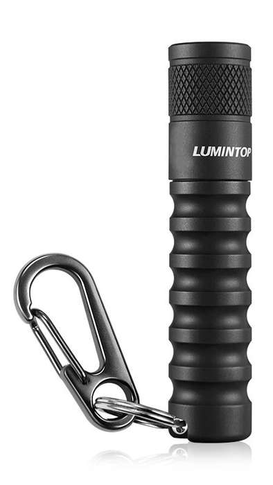 Black - Lumintop EDC01 120LM 3 Modes Mini Flashlight EDC Keychain Light Everyday Carry Torch