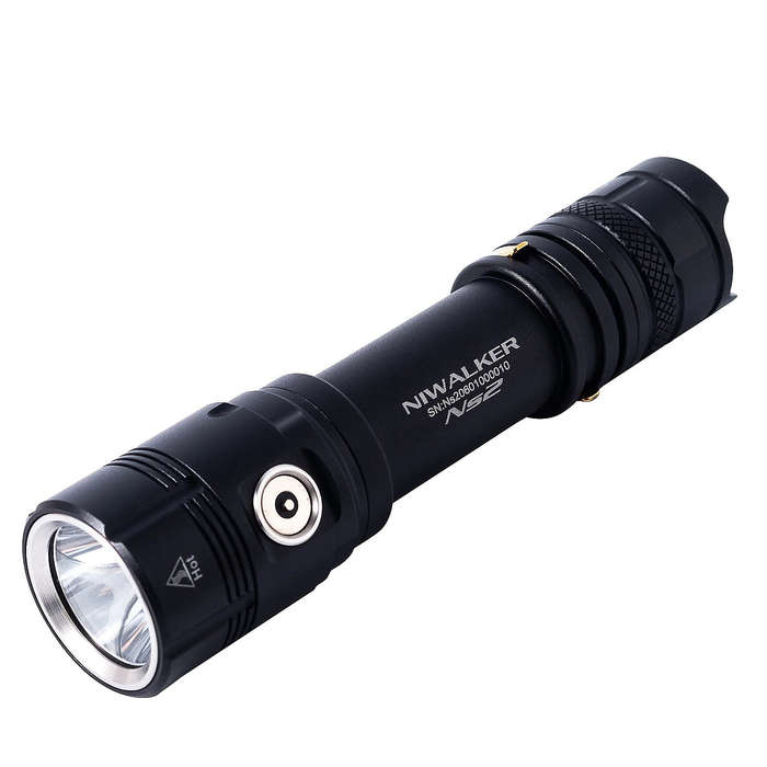 Red - Niwalker NS2 2500lumen Multifunctional Magnetic Charging EDC Flashlight IPX8 Waterproof Power