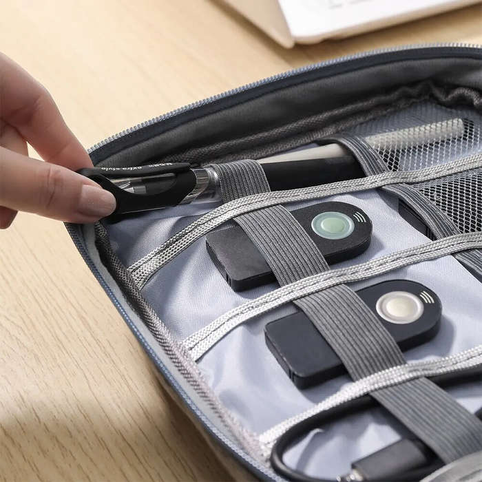 Blue - Phone Cord Protector Cable Management Organizer Digital Product Storage Bag Cable Management