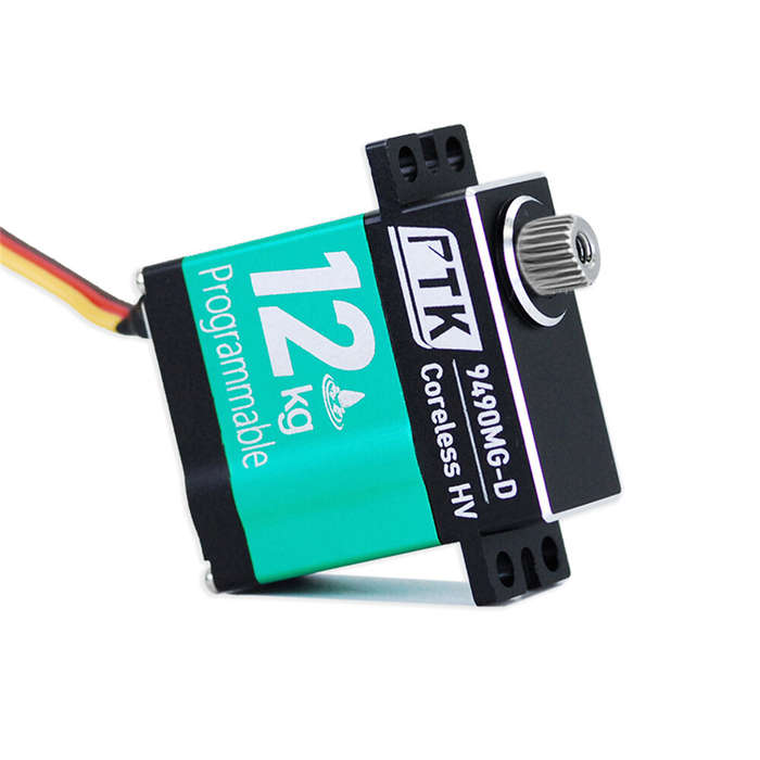 Green - PTK 9490 MG-D 9g 12KG High Torque Stainless Steel Gear Waterproof Coreless Digital RC Servo