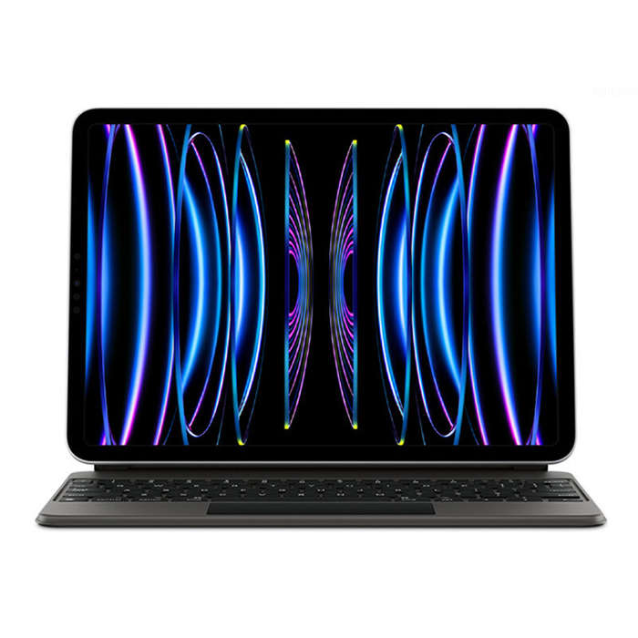 German - Multi-language Tablet Protective Keyboard Case with Touchpad for iPad Pro 11(M4) Foldable B