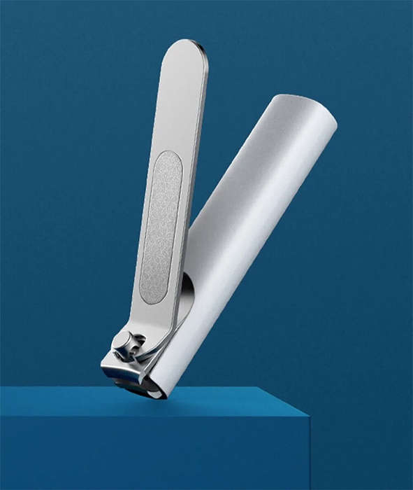 White - XIAOMI Mijia Portable Anti-Splash Nail Clipper 420 Stainless Steel Sharp Portable Pedicure T
