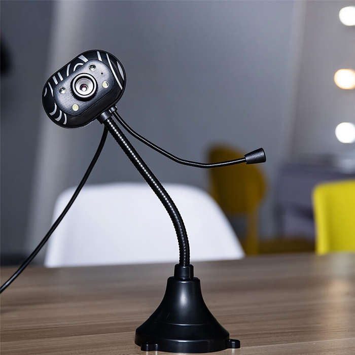 480P HD Webcam CMOS USB 2.0 Wired Computer Web Camera Built-in Microphone Camera for Desktop Compute