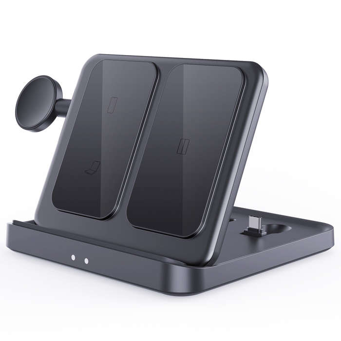 F16S-Z fold - KCFold F16 15W Foldable Wireless Desktop Charger Fast Wireless Charging Pad for Smart
