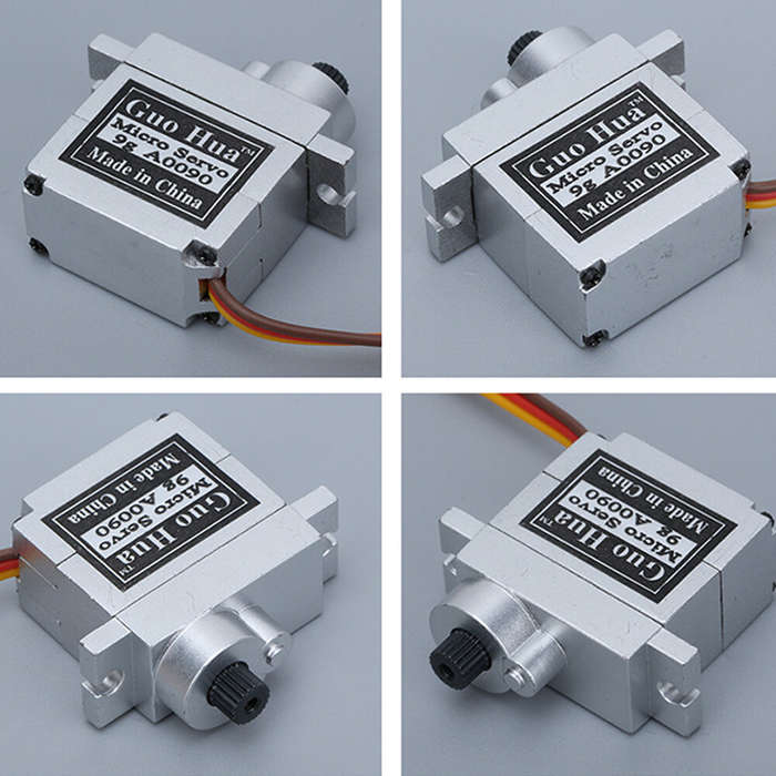 Silver - Guo Hua A0090 9g High Torque All Metal Gear Digital Micro Servo for RC Car Robot Remote Con