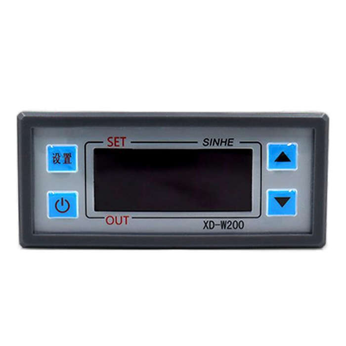 Black - XD-W200 Embedded Digital Thermostat Temperature Controller Cabinet Freezer Refrigeration Hea