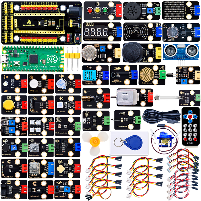 Raspberry Pi Pico 37 in 1 Sensor Kit for MicroPython with Main Board Basic MicroPython Programming