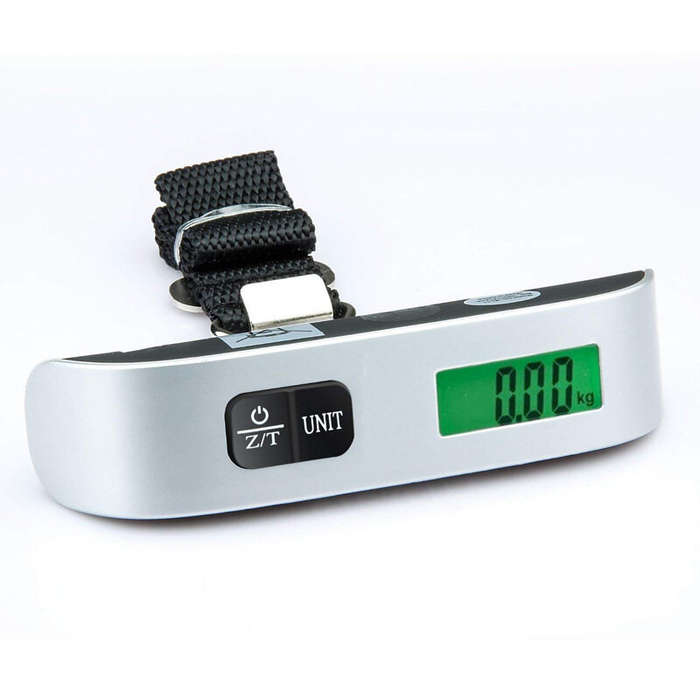 Portable Scale Digital LCD Display 110lb/50kg Electronic Luggage Hanging Suitcase Travel Weighs Bagg