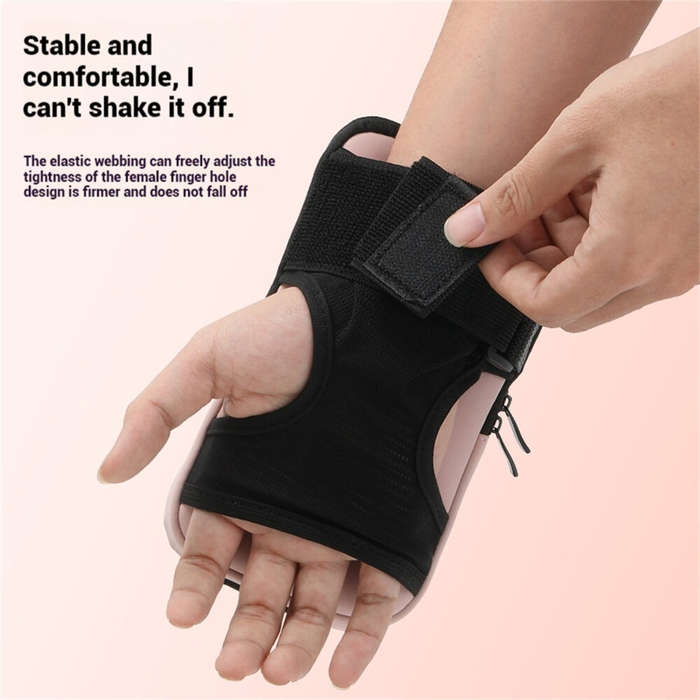 Black - Outdoor Running Touchscreen 7'' Phone Arm Bag Wristpack Sports Waterproof Sweatproof Breatha