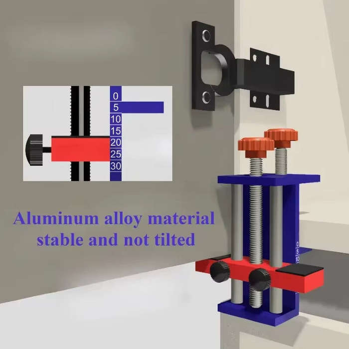 TYPE-A - Adjustable Cabinet Door Installation Positioner Aluminium Alloy Cabinet Handle Install Tool