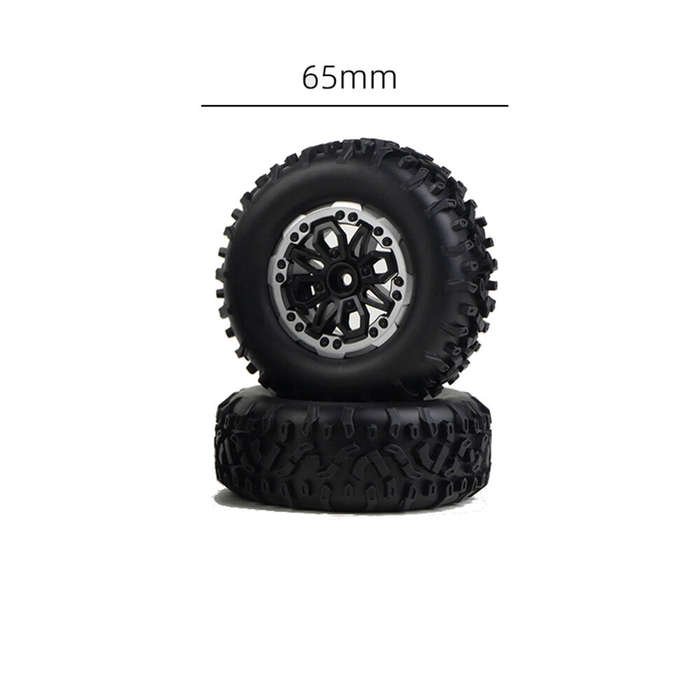 Black - 4PCS SG Pinecone Forset 1205 1/12 RC Car Parts Tires Wheels Rims 5mm Hex Vehicles Models Spa
