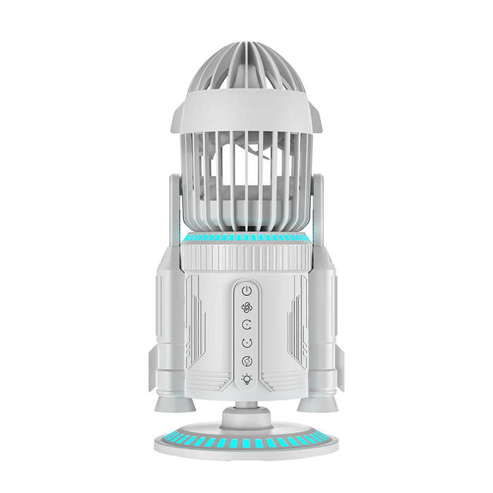 White - NIKOLATOY Creative Rocket Desktop Fan Ornaments Decorations Collection Science Discovery Toy
