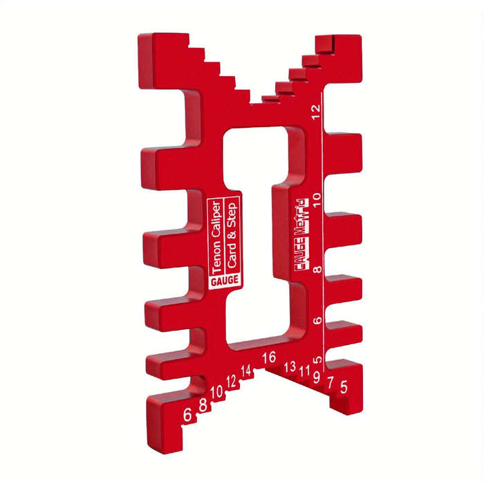Black - Aluminum Dovetail Jig Precision Tenon Gaps Gauge Woodworking Tenon Caliper Table Saw Depth G