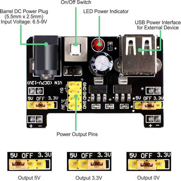 Full Kit - 830 Hole Kit Electronic Components Fun Kit Jumper Potentiometer Compatible with STM32