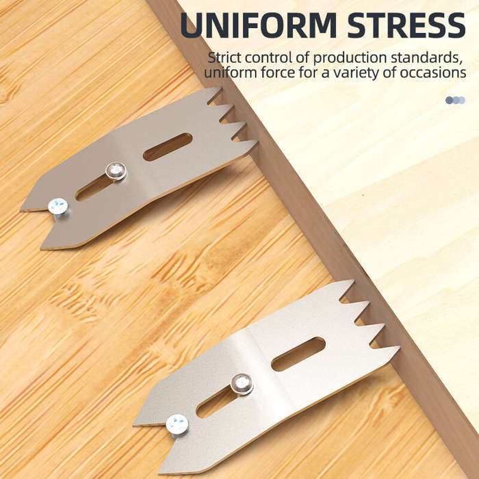 #A - 4Pcs Woodworking Limit Clamp Set Aluminum Alloy Wood Fixing Clamp with Accurate Positioning for